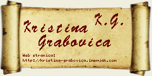 Kristina Grabovica vizit kartica